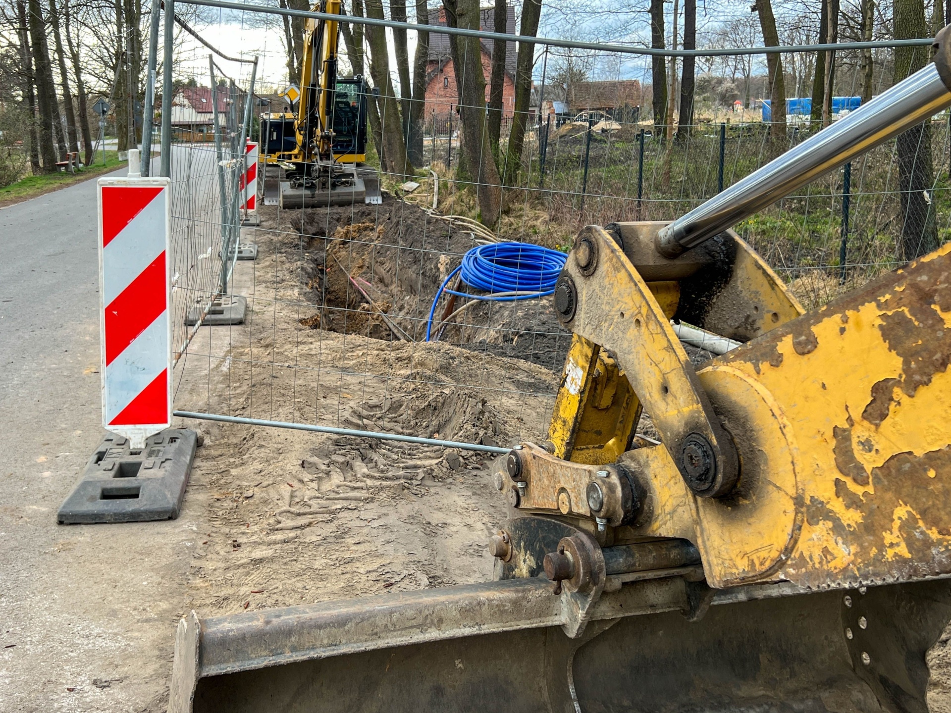 Ferdig gravd grøft klar for ADK-rørlegging