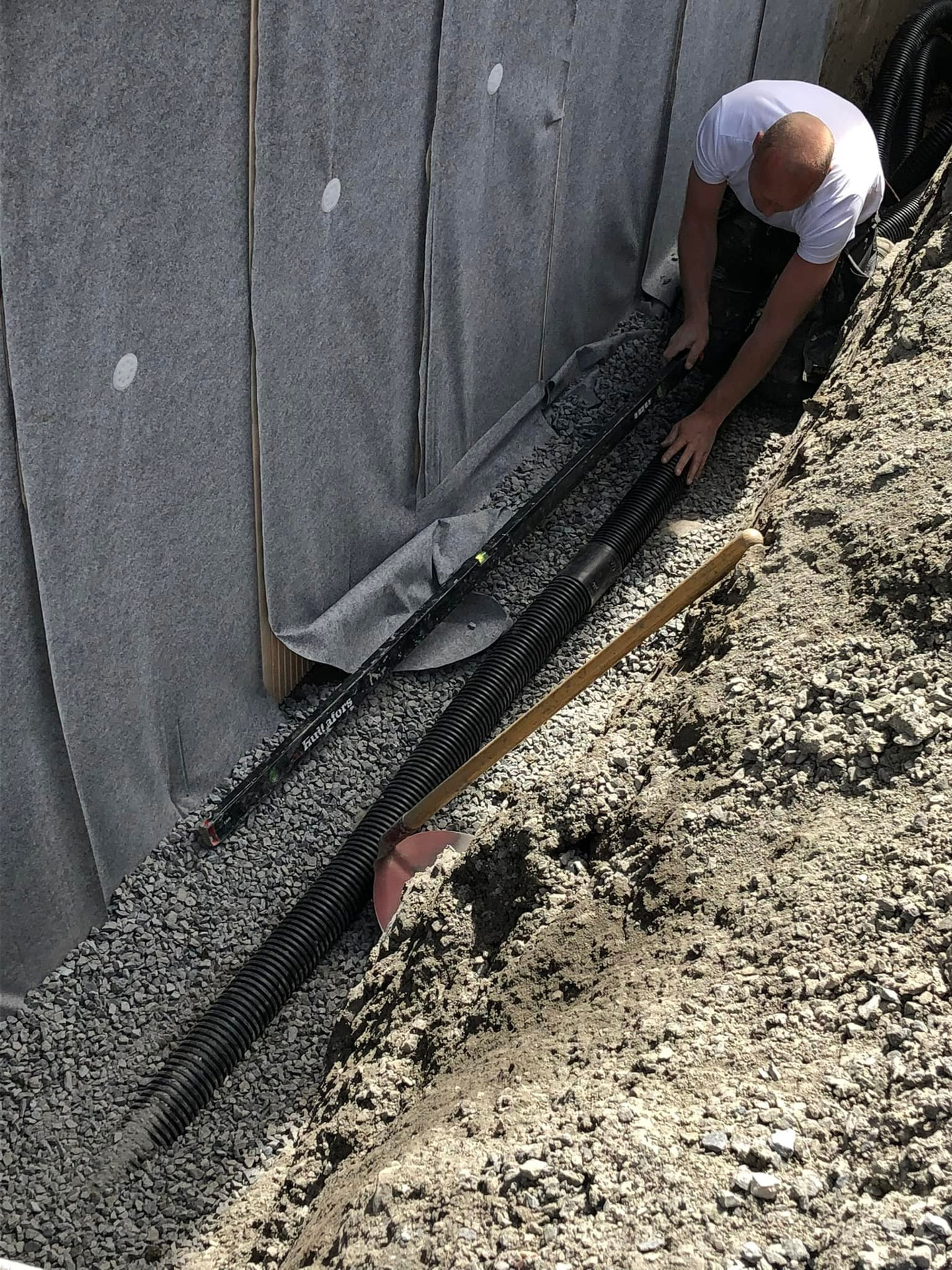 Drenering inntil bygg