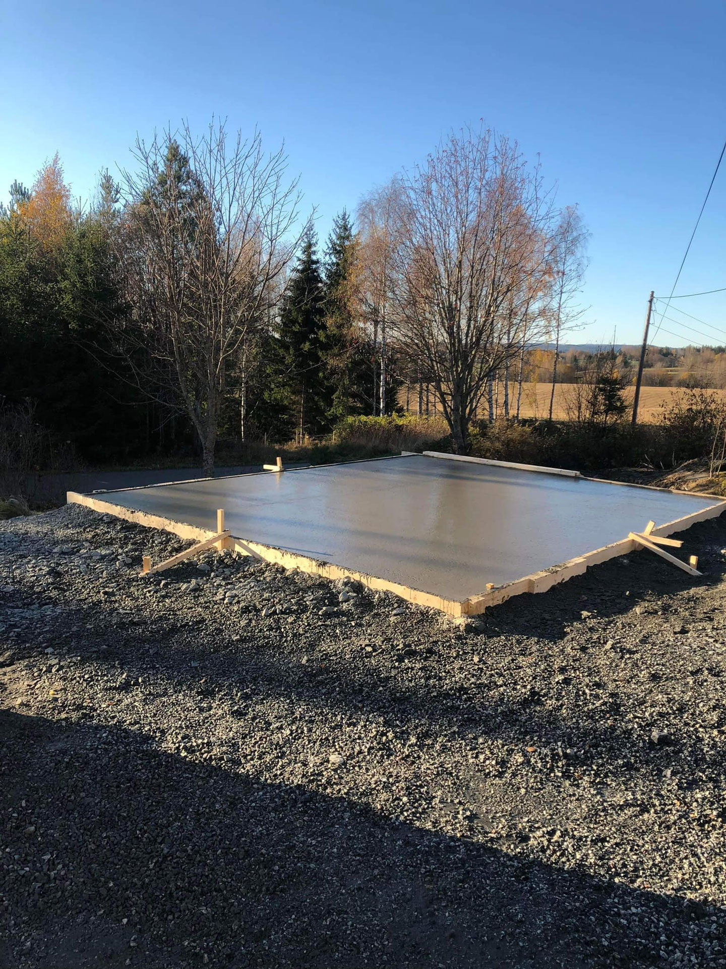 Støping til nytt bygg